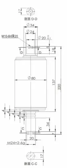 High Voltage 11kv Molded Vacuum Interrupter